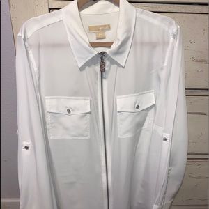 Michael Kors zip up shirt/jacket